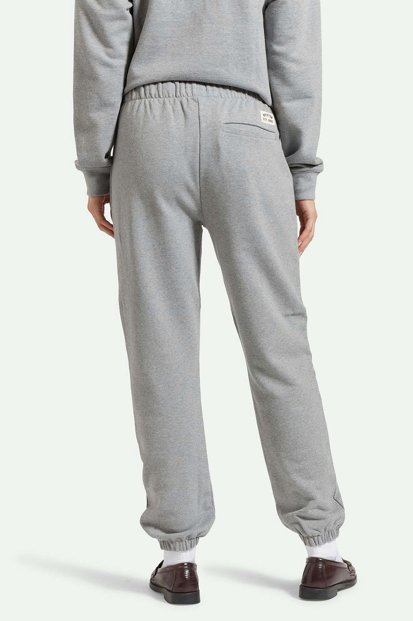 Cross Loop French Terry Sweatpant - Heather Grey - Image 3